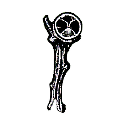 Magicien ancien (1-bit) — sprite pixel art 256×256