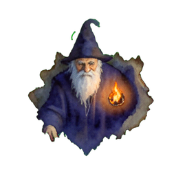 Elder Wizard (Atmospheric) - 256x256 pixel art sprite