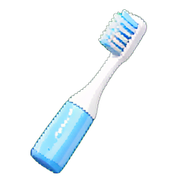 Cepillo eléctrico — sprite pixel art 256×256