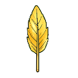 Hoja de oro electroscopio — sprite pixel art 256×256