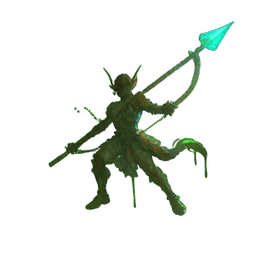 Arqueiro Elfo (Atmospherico) — sprite pixel art 256×256