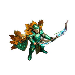 Elfenbogenschütze (HD-2D) — 256×256 Pixel-Art-Sprite