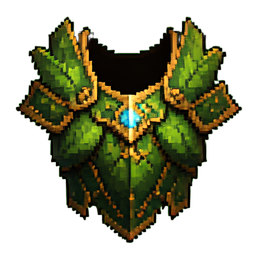 Elfenblattrüstung — 256×256 Pixel-Art-Sprite