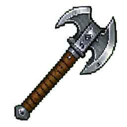 Hacha de guerra del elfo — sprite pixel art 256×256