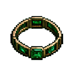 Smaragdarmband — 256×256 Pixel-Art-Sprite