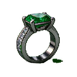 Bague Cocktail de Smeralda — sprite pixel art 256×256