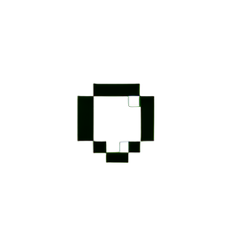 Emerald (Low-Res) - 256x256 pixel art sprite