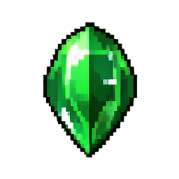 Emerald — 256×256 pixel art sprite