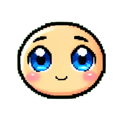 Geldaugen — 256×256 Pixel-Art-Sprite