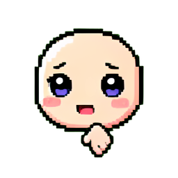 Emote Thumbs Down — 256×256 pixel art sprite