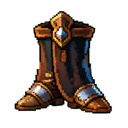 Attache de cape enchantée — sprite pixel art 256×256