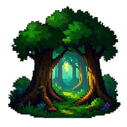 Enchanted Forest - 256x256 pixel art sprite