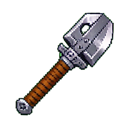 Enchanted Greataxe — 256×256 pixel art sprite
