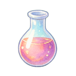 Potion de Santé Enchantée — sprite pixel art 256×256