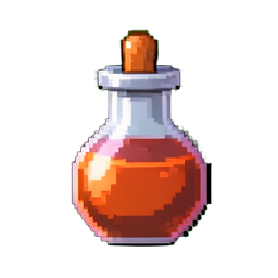 Poção de Mana Encantada — sprite pixel art 256×256