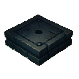 Plaque à Pression Enchantée — sprite pixel art 256×256
