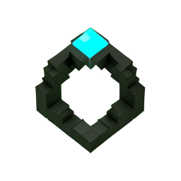Enchanted Ring (Voxel) - 256x256 pixel art sprite