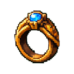 魔法の指輪 — 256×256 ピクセルアートスプライト