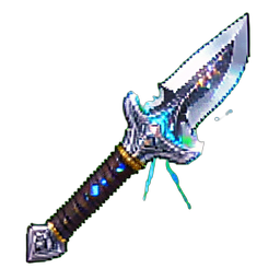Enchanted Scimitar — 256×256 pixel art sprite