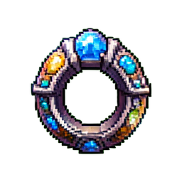 Anel de Força Encantado — sprite pixel art 256×256
