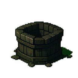 Verzauberte Brunnen — 256×256 Pixel-Art-Sprite