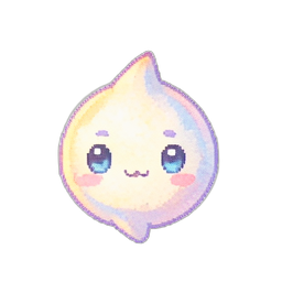 壮大な幸運のお守り — 256×256 ピクセルアートスプライト