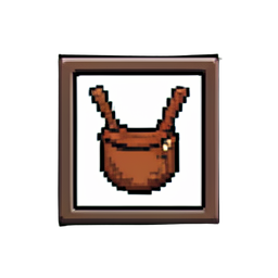Emplacement d'équipement arc et flèches — sprite pixel art 256×256