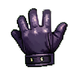 Emplacement d'équipement Gants — sprite pixel art 256×256