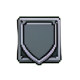 Ausrüstungsplatz Schild — 256×256 Pixel-Art-Sprite