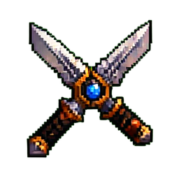 Slot-Waffe — 256×256 Pixel-Art-Sprite