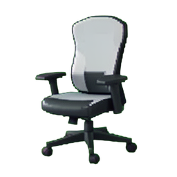 Silla ergonómica de trabajo — sprite pixel art 256×256