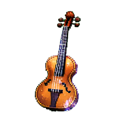 Erhu Chinese — sprite pixel art 256×256