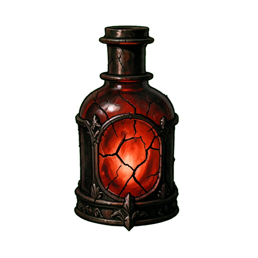 Garrafa de Essência Brilhante — sprite pixel art 512×512