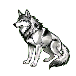 Ethereal Dire Wolf Mount — 256×256 pixel art sprite