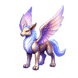 Grifo Etéreo — sprite pixel art 256×256