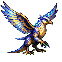 Thunderbird Etéreo — sprite pixel art 256×256