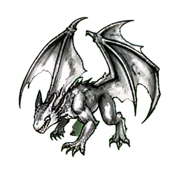 Wyverne Éthéré — sprite pixel art 256×256