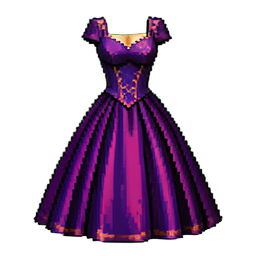 Abendkleid — 256×256 Pixel-Art-Sprite