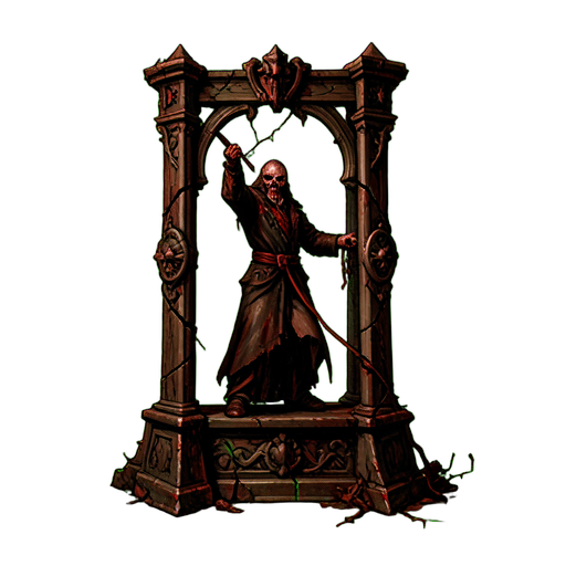 Trompeurille de la Charrette — sprite pixel art 512×512
