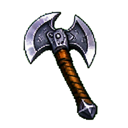 Hache du bourreau — sprite pixel art 256×256