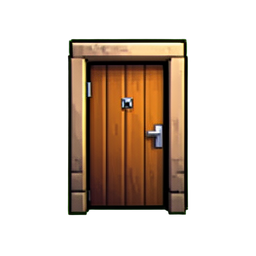 Icono de puerta de salida — sprite pixel art 256×256