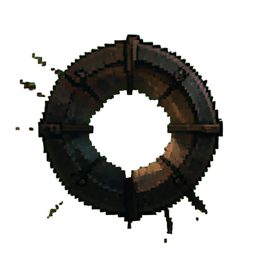 Círculo de runas explosivas — sprite pixel art 256×256
