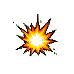 Explosion Small - 256x256 pixel art sprite