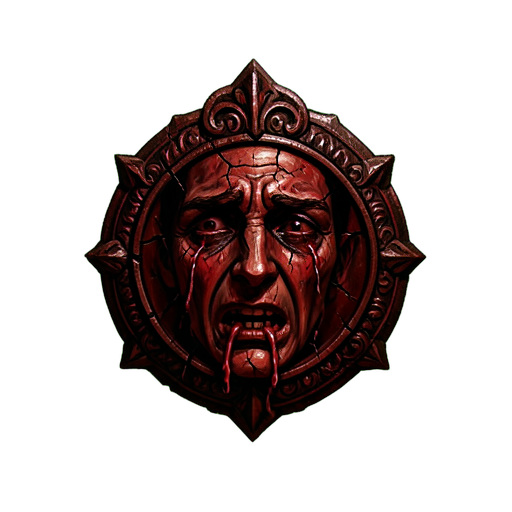 Amuleto Ocular Chorando — sprite pixel art 512×512