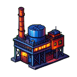 Factory - 256x256 pixel art sprite
