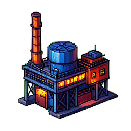 Usine — sprite pixel art 256×256