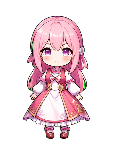 Fairy Flower Pink — 384×512 pixel art sprite