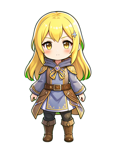 Fairy Lightning Yellow — 384×512 pixel art sprite