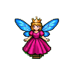 Fairy Princess (16-Bit) - 256x256 pixel art sprite