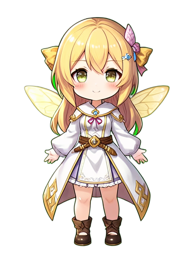 Fairy Sol Dorado — sprite pixel art 384×512